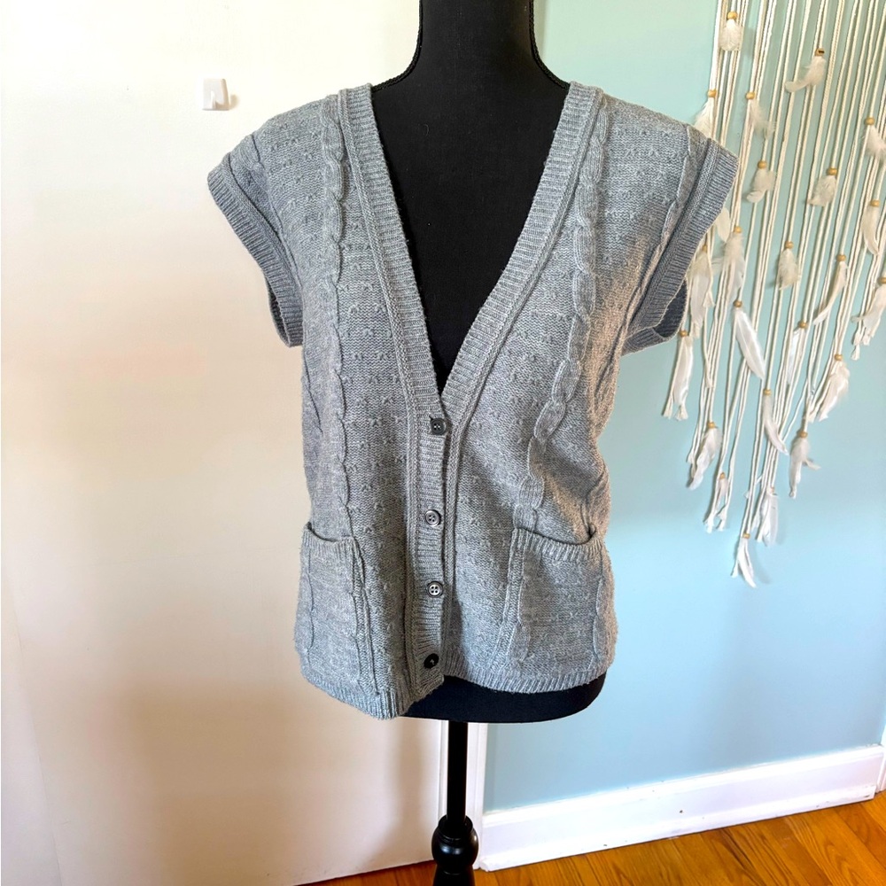 Vintage Billie Jo button up sweater vest